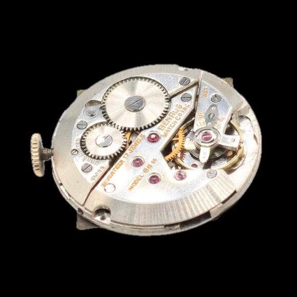 Vintage 28mm Benrus Men\'s Mechanical Wristwatch Swiss Stainless Steel
